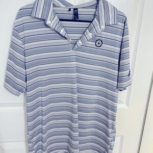 Adidas Men’s Striped Polo Shirt large